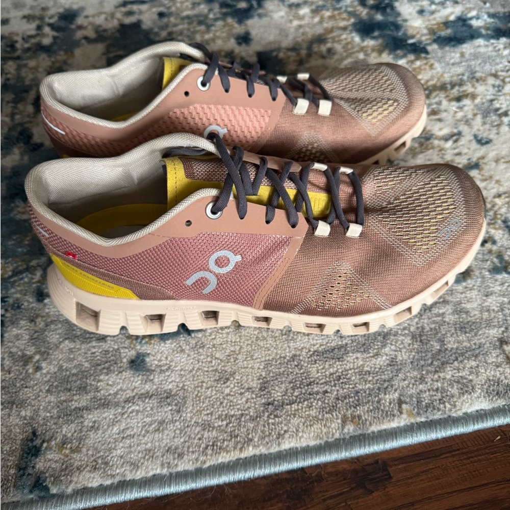 On Running Cloud X Workout and Cross Training Sneaker in Mocha Sand